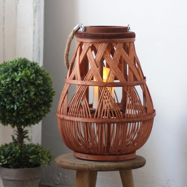 Handmade Rattan Lantern Bowlift