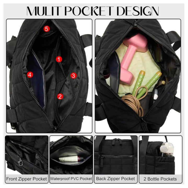 Stylish Padded Gym Duffle Bag Bowlift