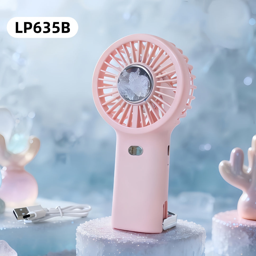 Women Portable Mini Air Cooler with USB Connection and Stepless Speed Control Bowlift
