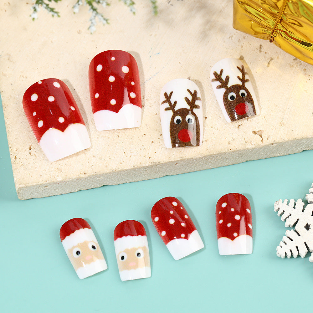 Festive Christmas Art Nails Bowlift