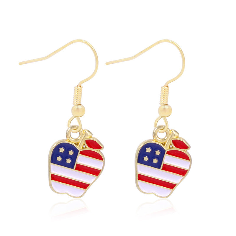 Women's long multi-layer star drop earrings with crystal embellishments and rhodium-plated alloy Bowlift