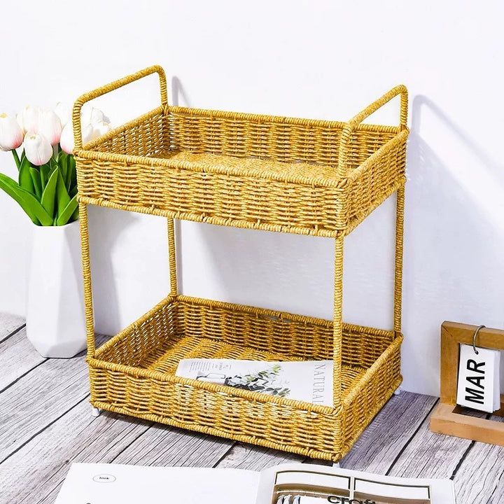 Women Rattan Storage Cabinets Bowlift