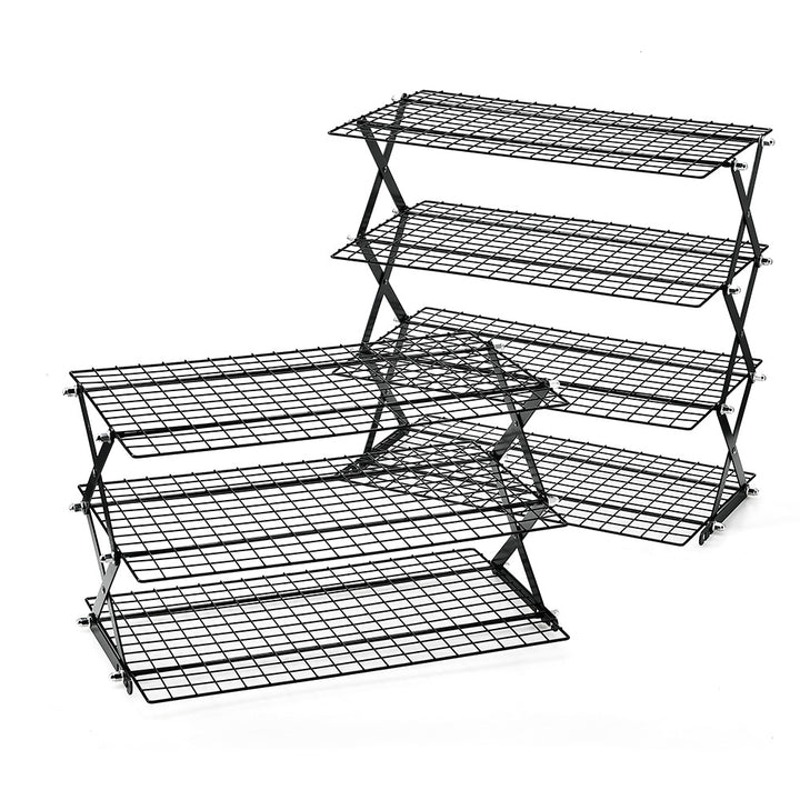 Foldable Kitchen Rack Made of Sturdy Metal Grid Bowlift