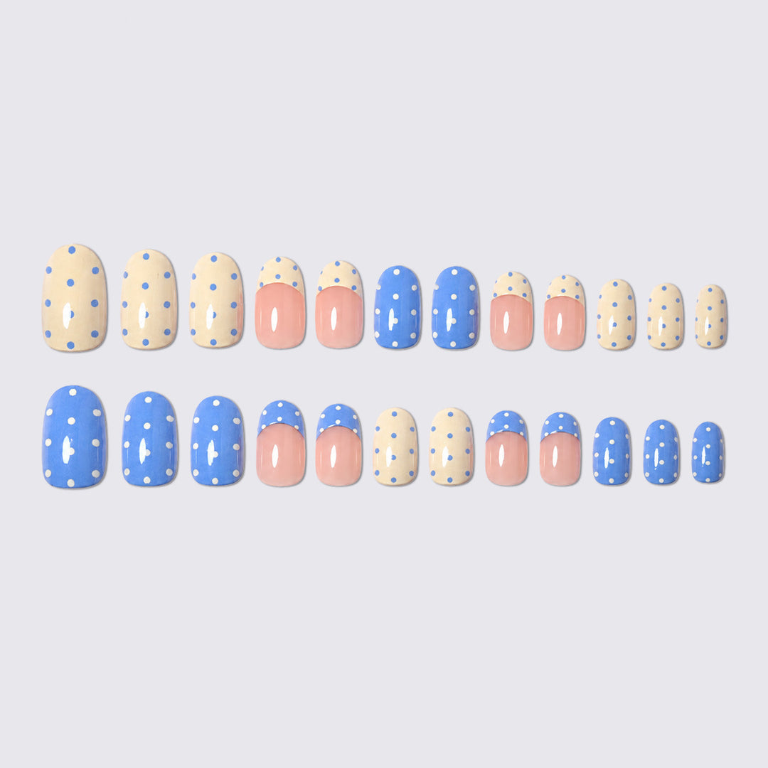 Fun Polka Dot Press-On Nail Set Bowlift