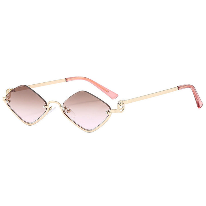 Women's trendy square sunglasses with delicate metal frame Bowlift