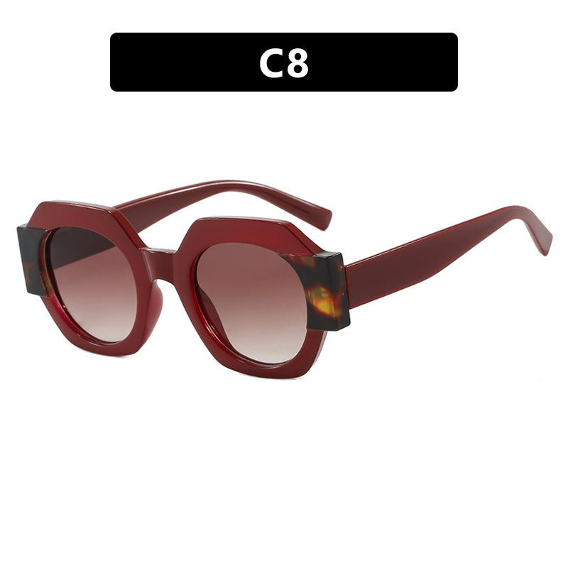 Ladies trendy sunglasses in hexagonal design Bowlift