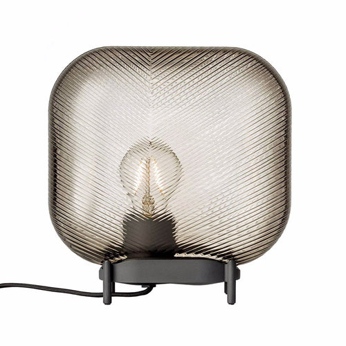 Modern Decorative Table Lamp with Textured Glass Shade