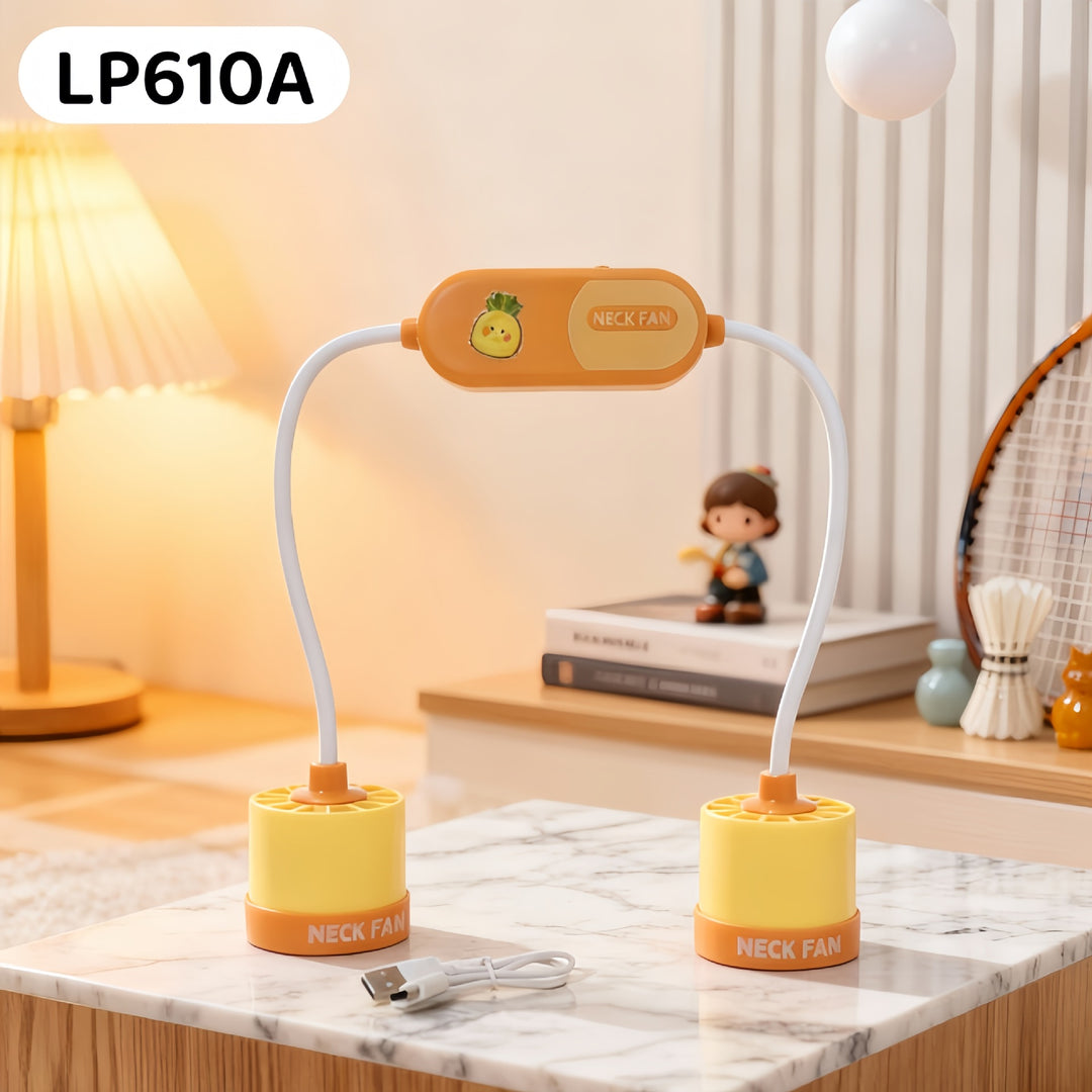Ladies Portable Neck Fan with Flexible Use Bowlift