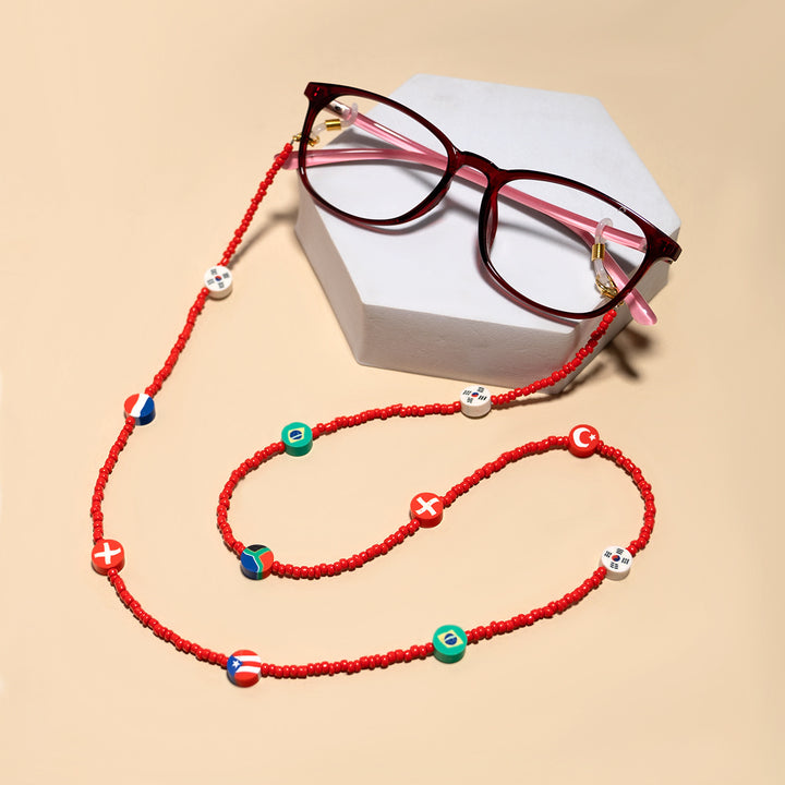 Beaded Eyewear Chain Bowlift