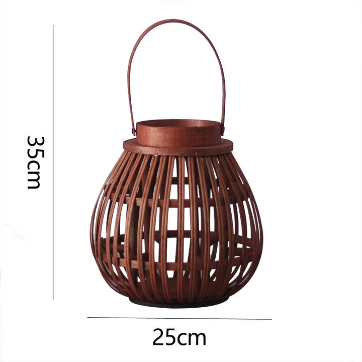 Natural Rattan Lantern Bowlift