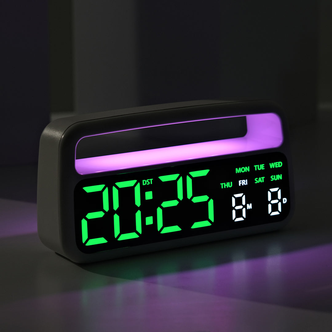 Digital Alarm Clock with Large LED Display and Smart Features Bowlift