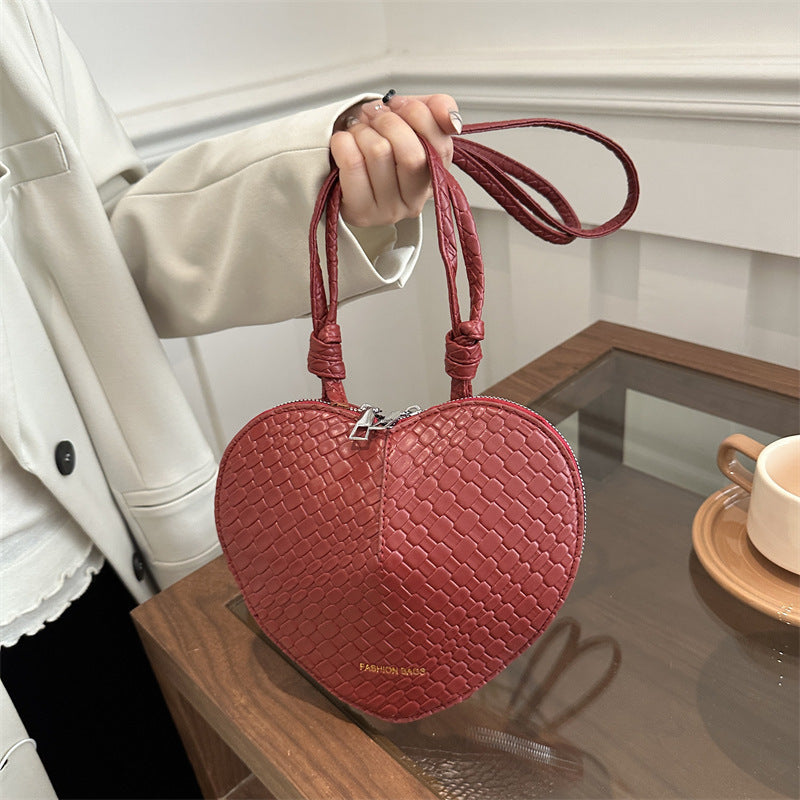Heart-Shaped Crossbody Handbag Bowlift