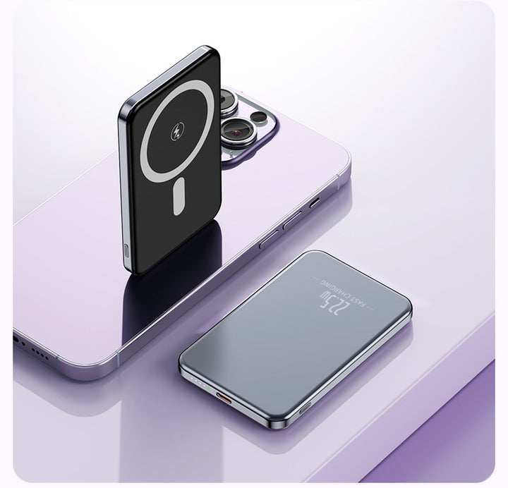 Portable induction power bank with slim design and LED display Bowlift