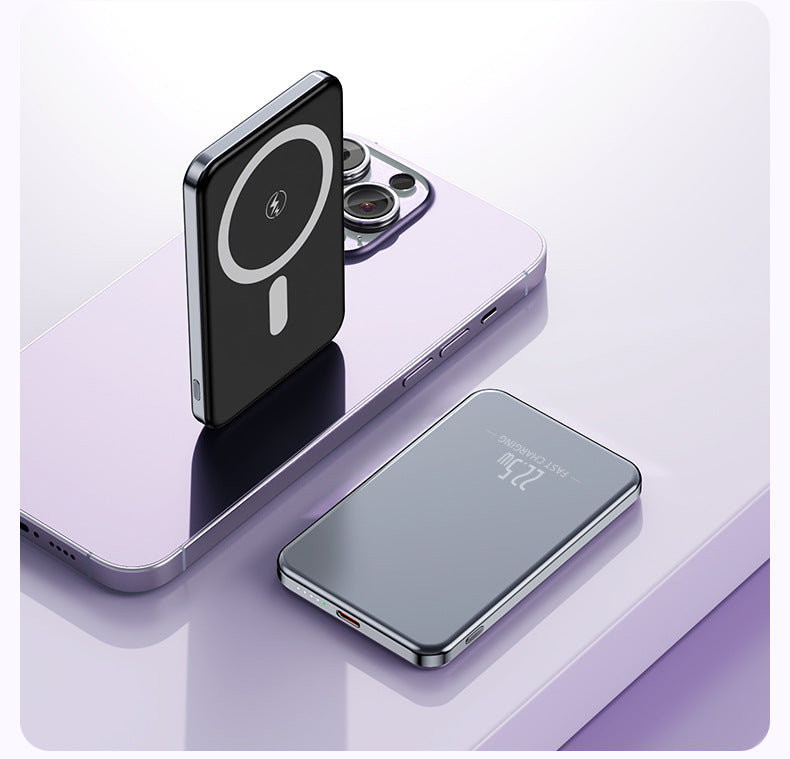 Portable power bank with magnetic function Bowlift