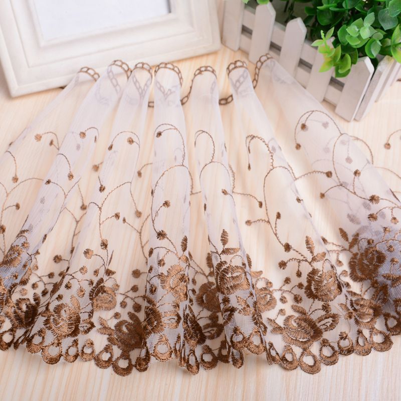 Elegant Embroidered Curtain Bowlift