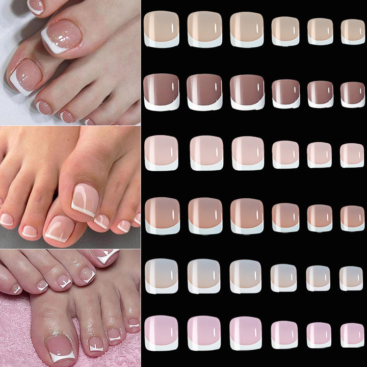 Premium French Tip Toenail Art Set Bowlift