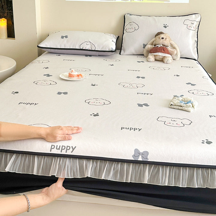 Decorative Floral Mattress Protector