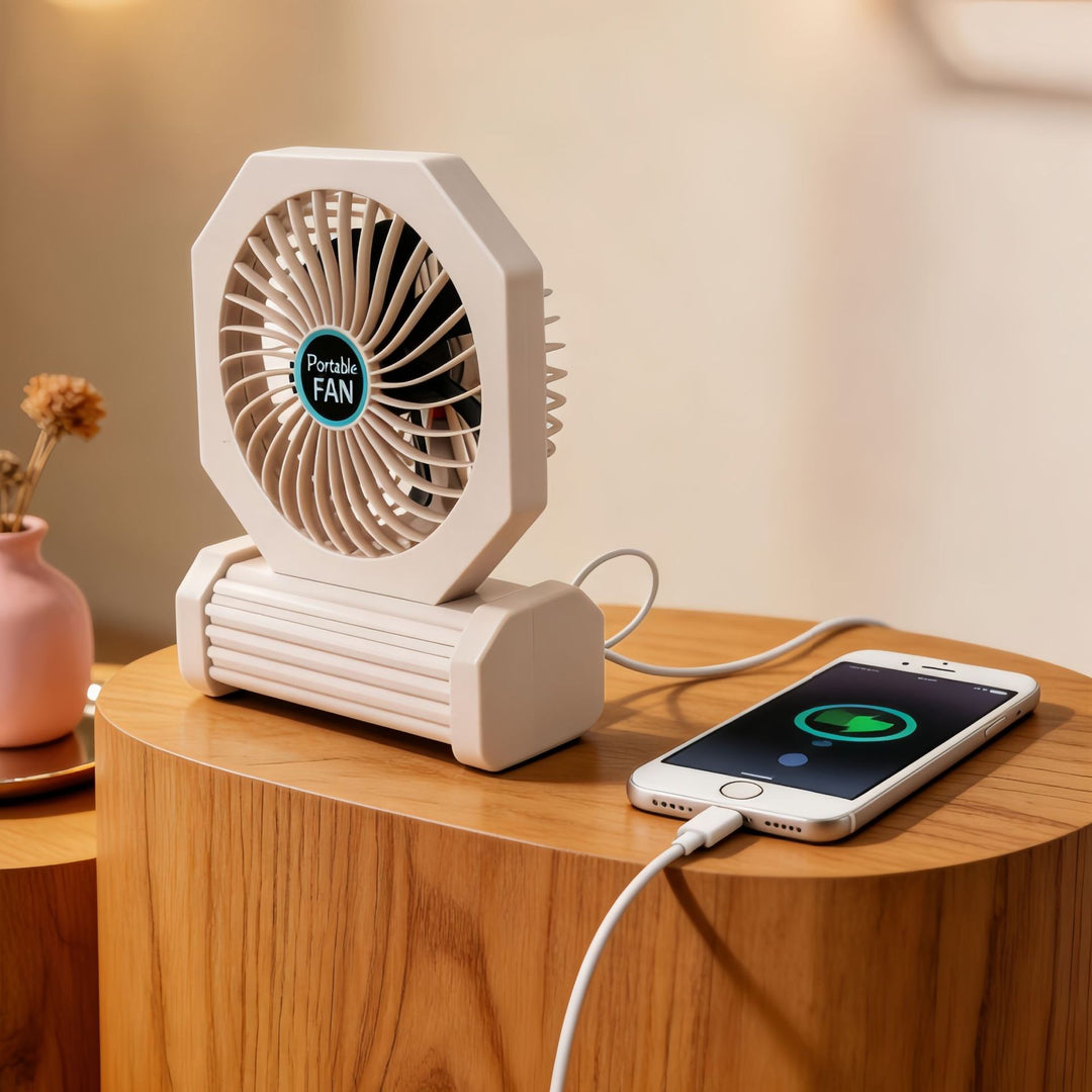 Women's Portable Table Fan with USB Connection Bowlift