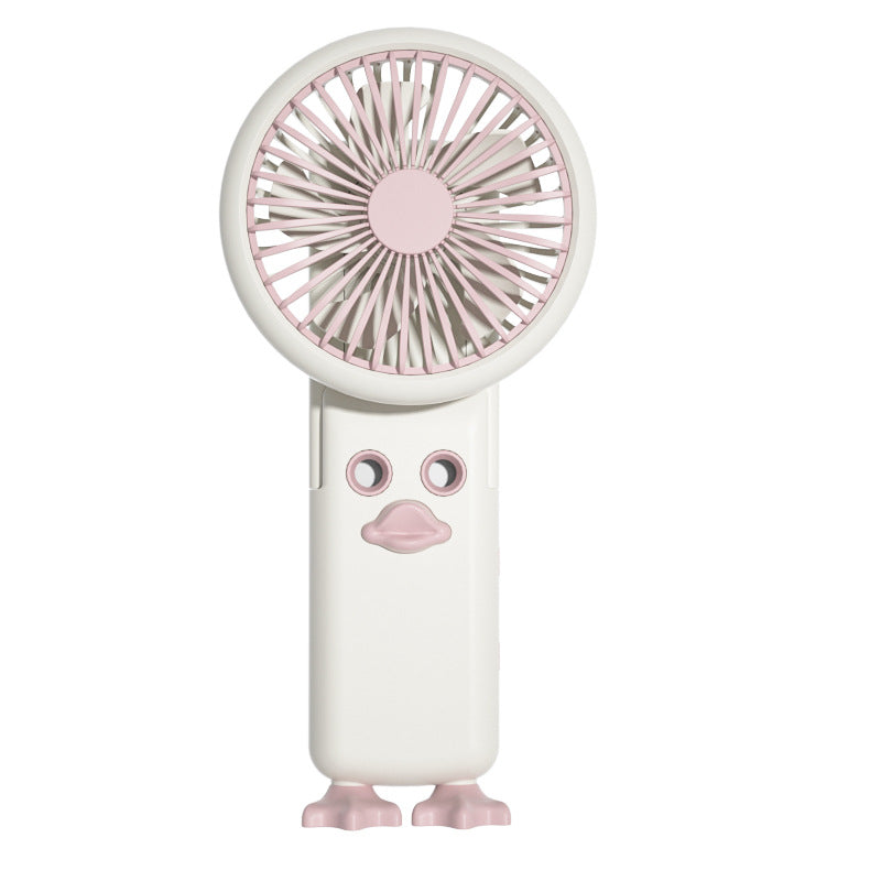 Women's Portable Mini Fan with Cute Duck Design Bowlift
