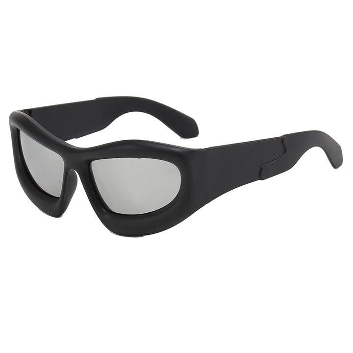 Women's Sporty Sunglasses with Robust, Geometric Frame Design Bowlift