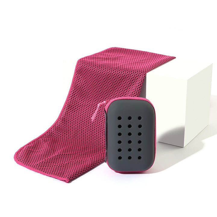 Ladies Cooling Microfiber Towel with Storage Case Bowlift