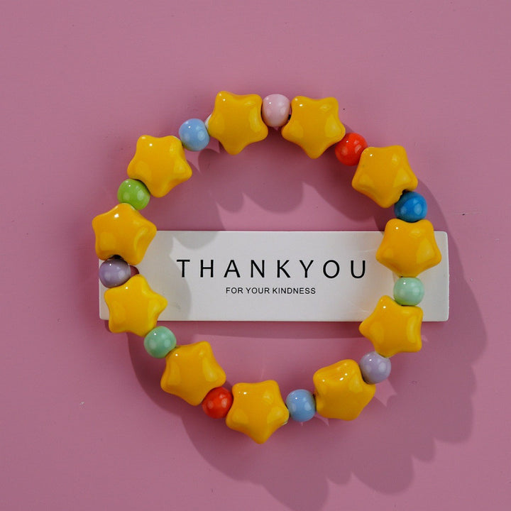 Heart-Shaped Beaded Bracelet Bowlift