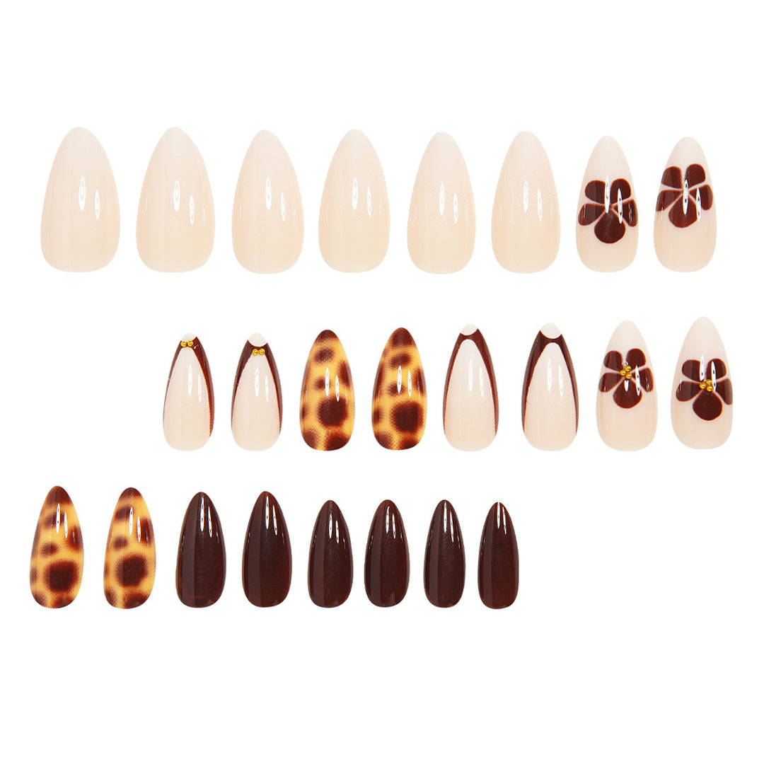 Elegant Stiletto Press-On Nail Art Set Bowlift