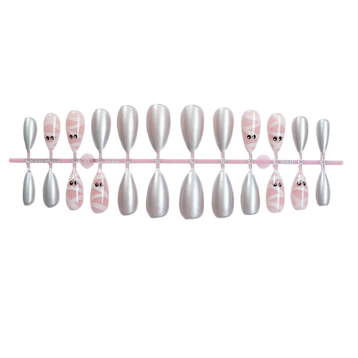 Nail set with creative ballet designs Bowlift