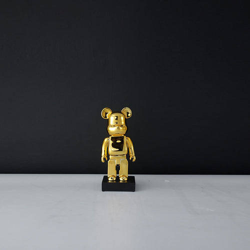 Golden Decorative Bear Figurine