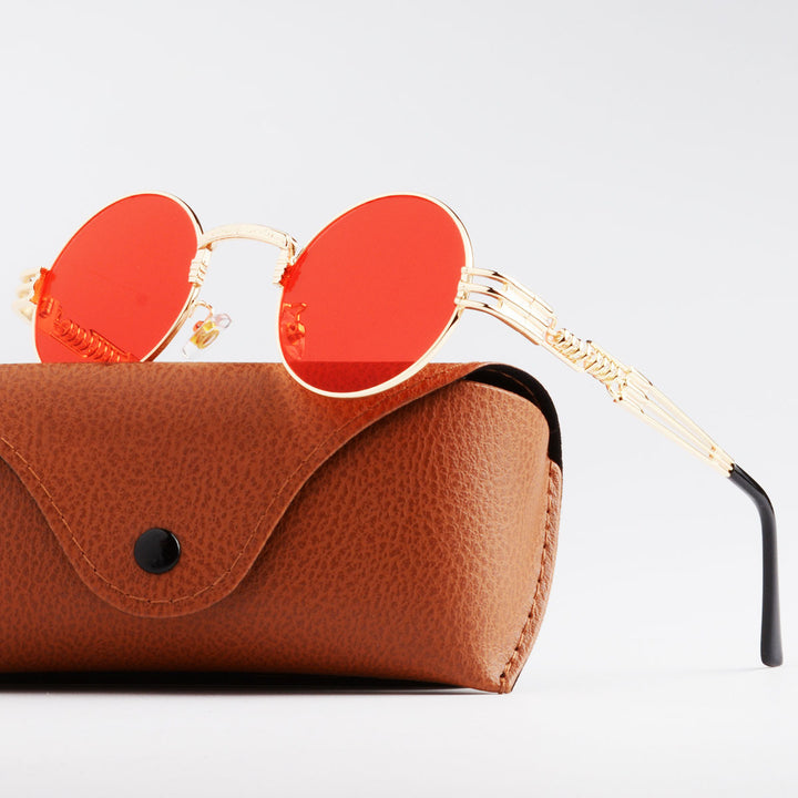 Women Artistic Round Glasses Bowlift