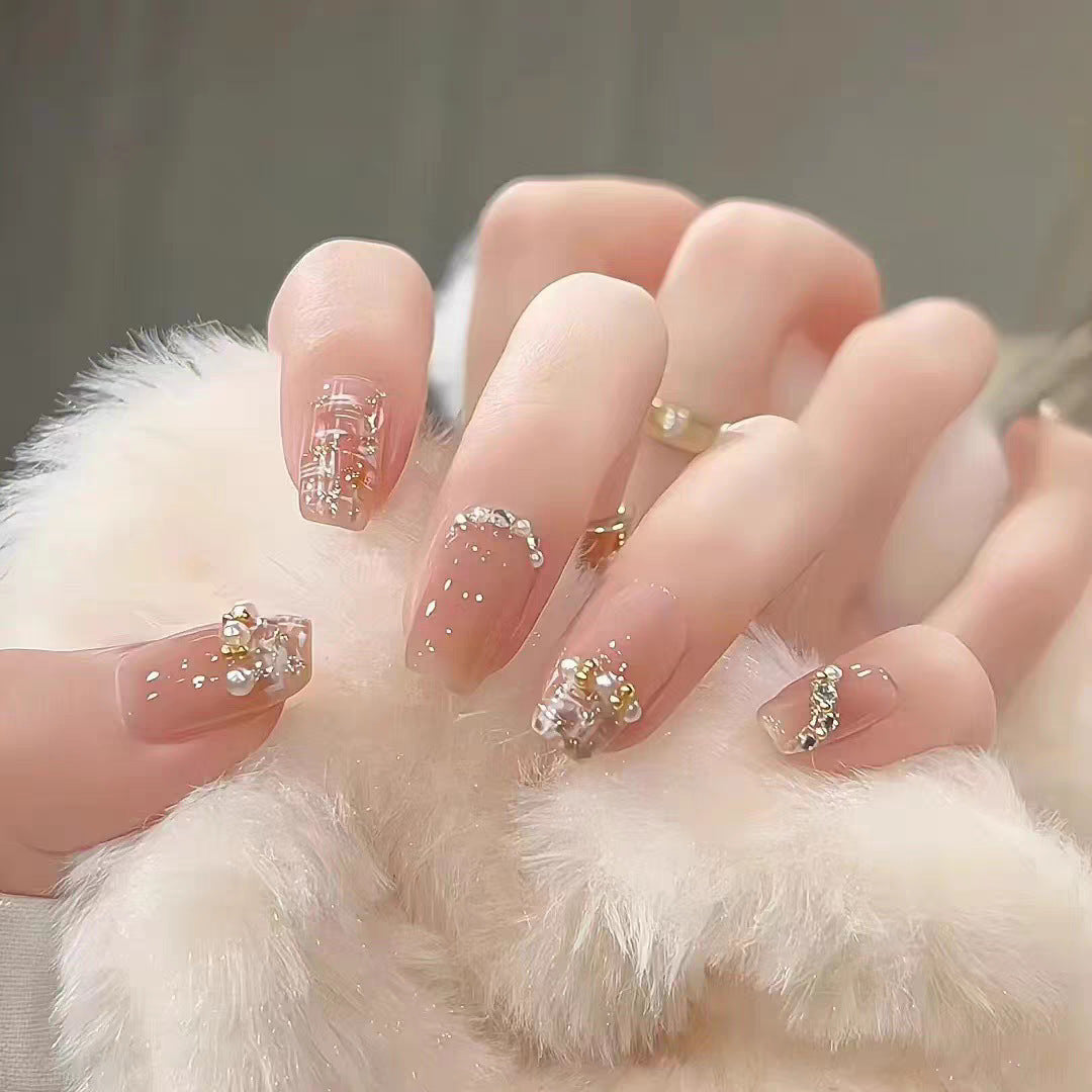 Star-Accent Press-On Nail Set Bowlift