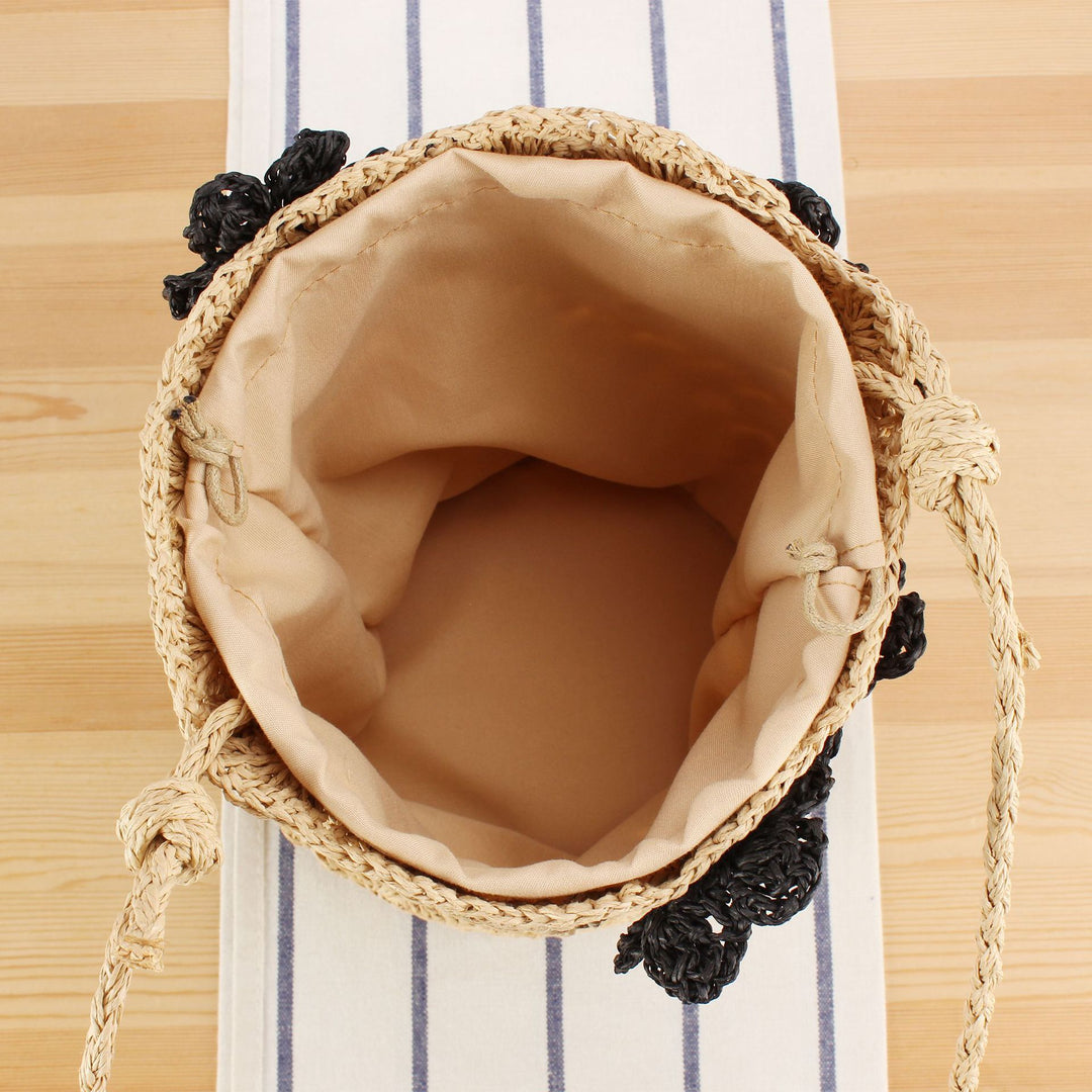 Handmade tote bag with floral accents Bowlift
