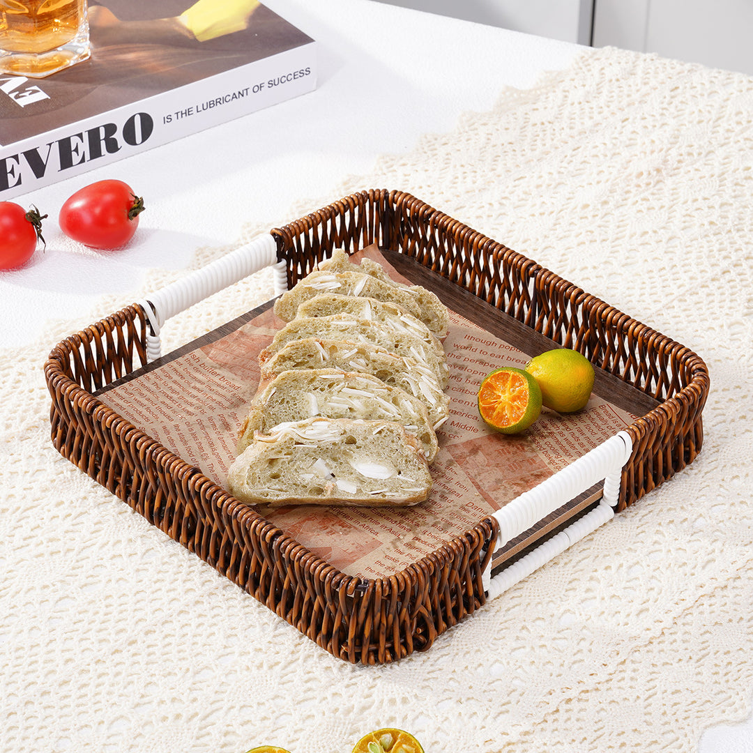 Stylish Handwoven Serving Tray Bowlift