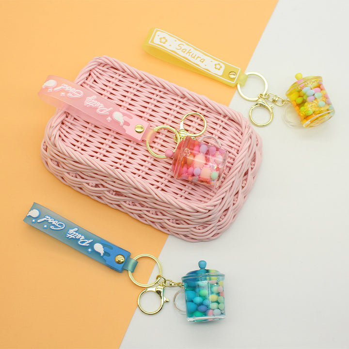 Unisex keychain with cute drinking vessel design Bowlift