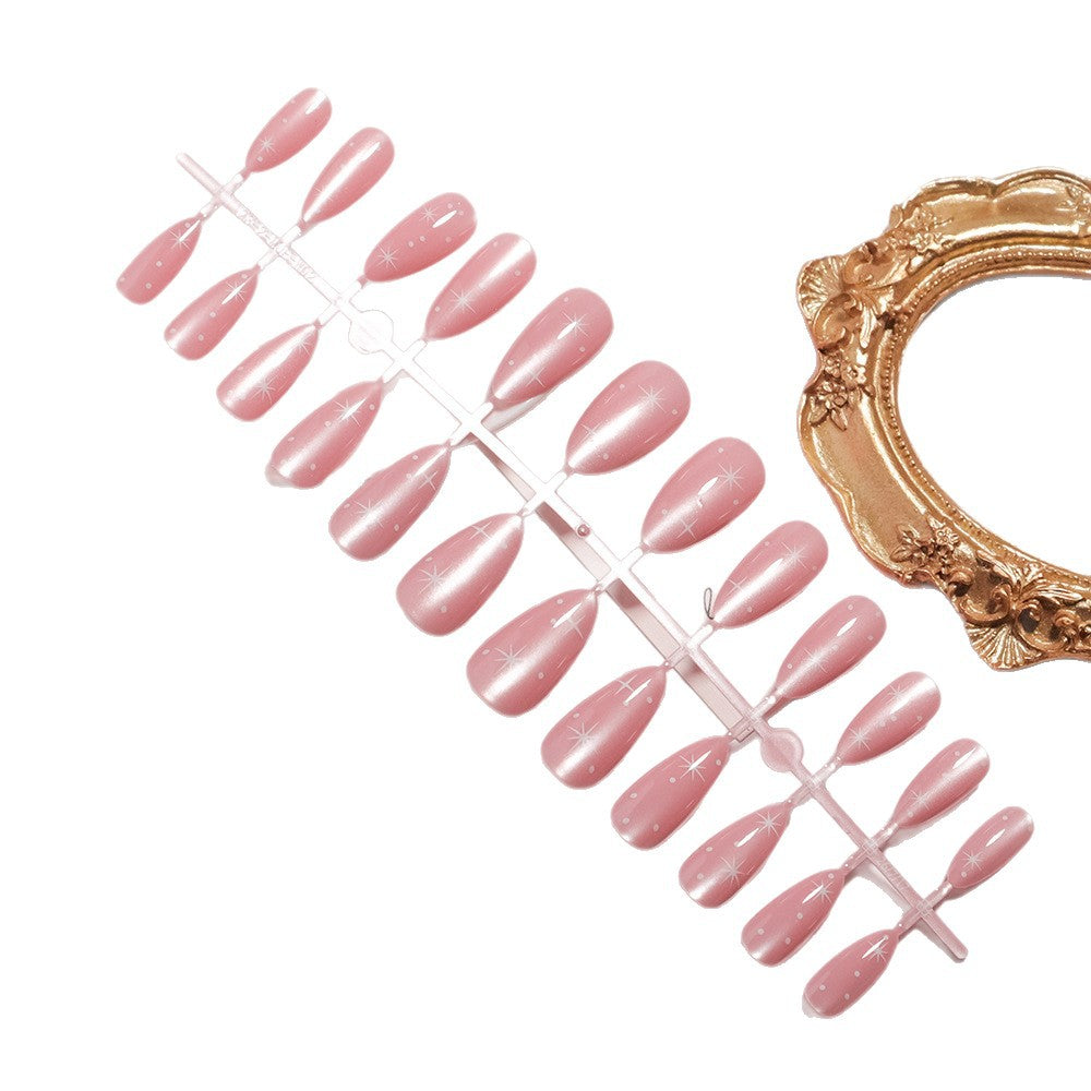 Glossy Almond-Shaped Press-On Nail Tips Bowlift