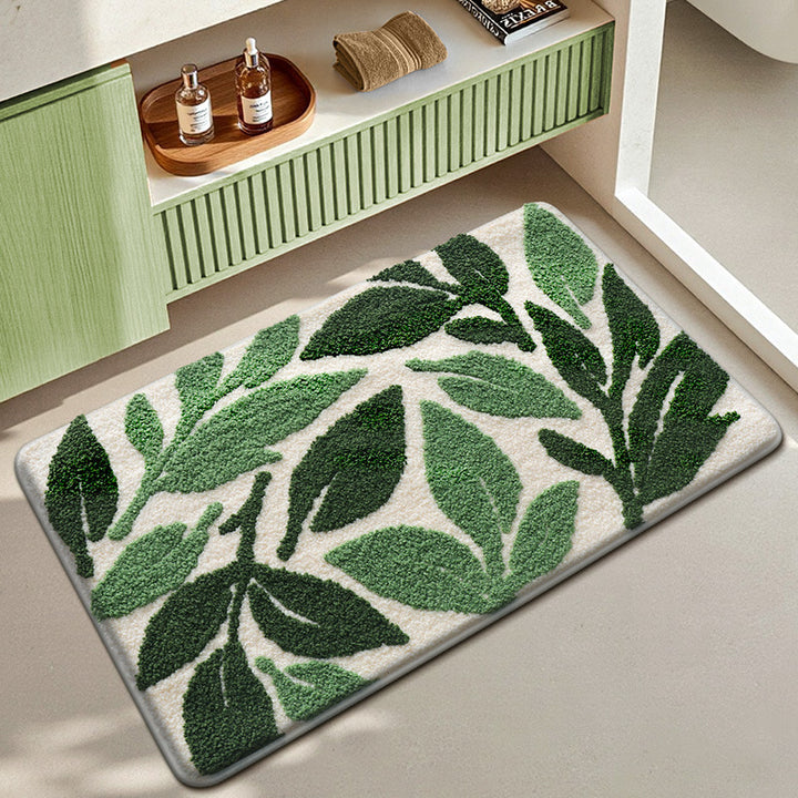 Turtle-Themed Plush Bath Mat Bowlift