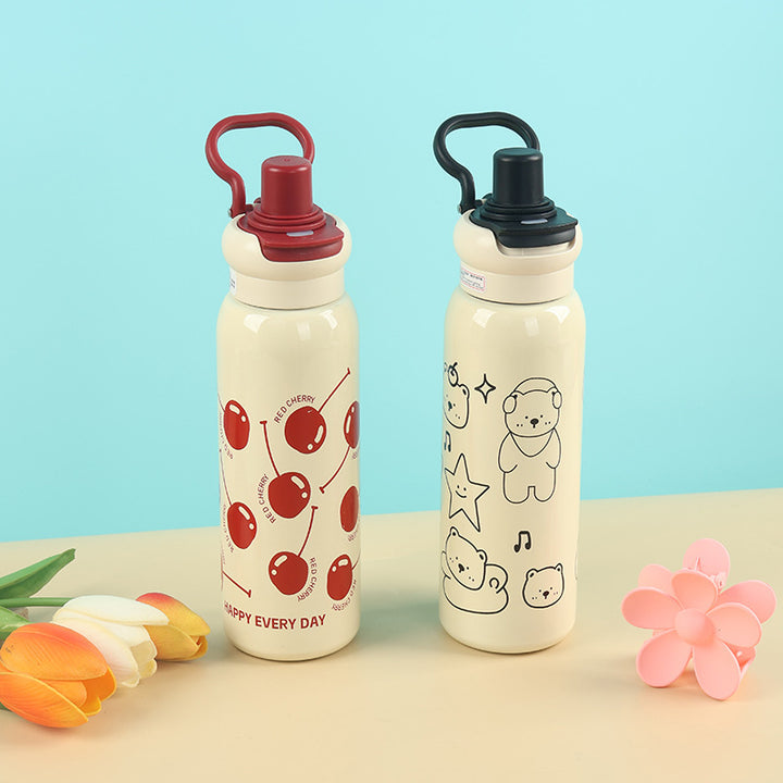 Women's Child-Friendly Stainless Steel Water Bottle Bowlift