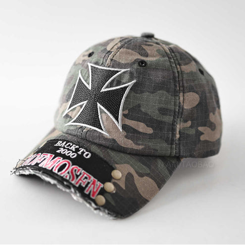 Men's Distressed Vintage Graphic Cap Bowlift