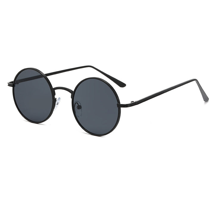 Ladies fashionable glasses with round lenses and fine metal frame Bowlift