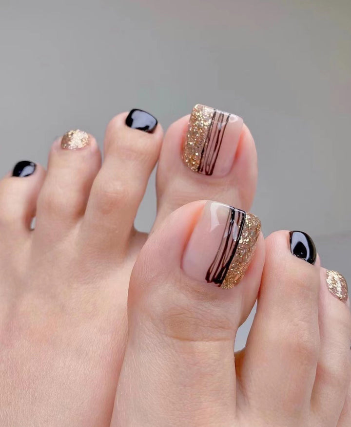 Artistic Toenail Design with Divine Butterfly Design Bowlift