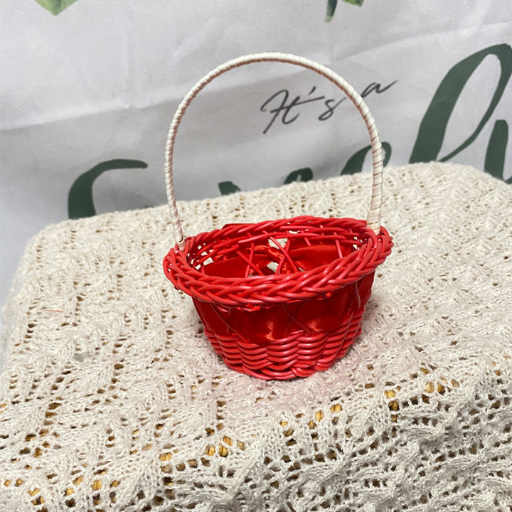 Decorative Miniature Woven Gift Basket Bowlift
