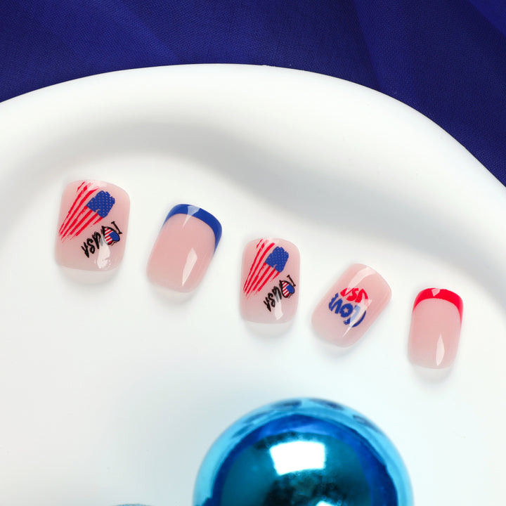 Artistic Nail Art with Patriotic Designs Bowlift