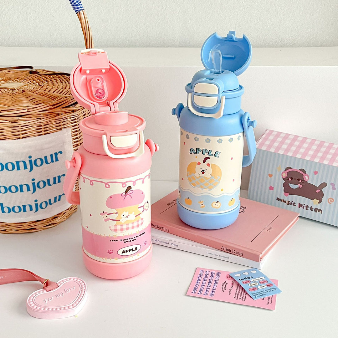 Women's Insulated Water Bottle with Cute Design Bowlift