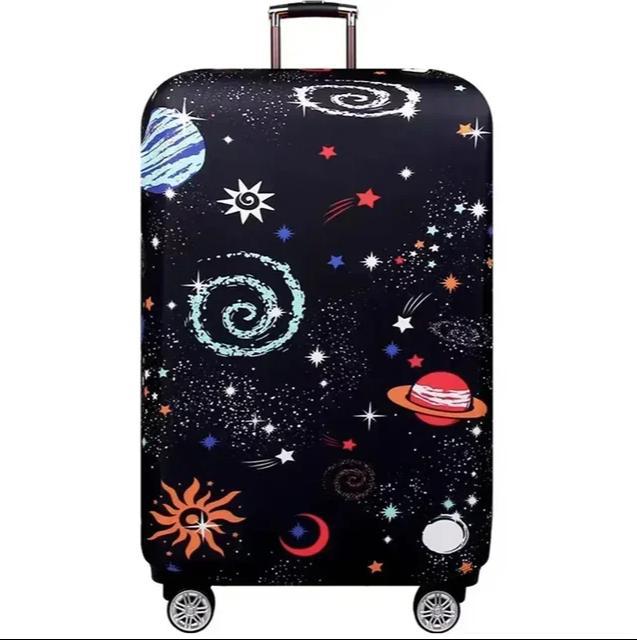 Unisex stretchable suitcase cover with cute alpaca design, elastic protective cover for hard-shell and fabric suitcases Bowlift