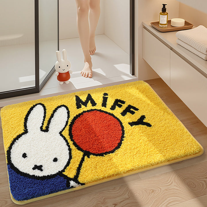 Cute Cartoon Bunny Bath Mat Bowlift