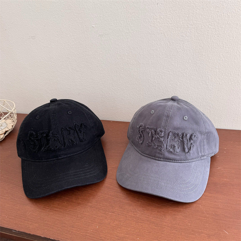 Women's Casual Distressed Baseball Cap Bowlift