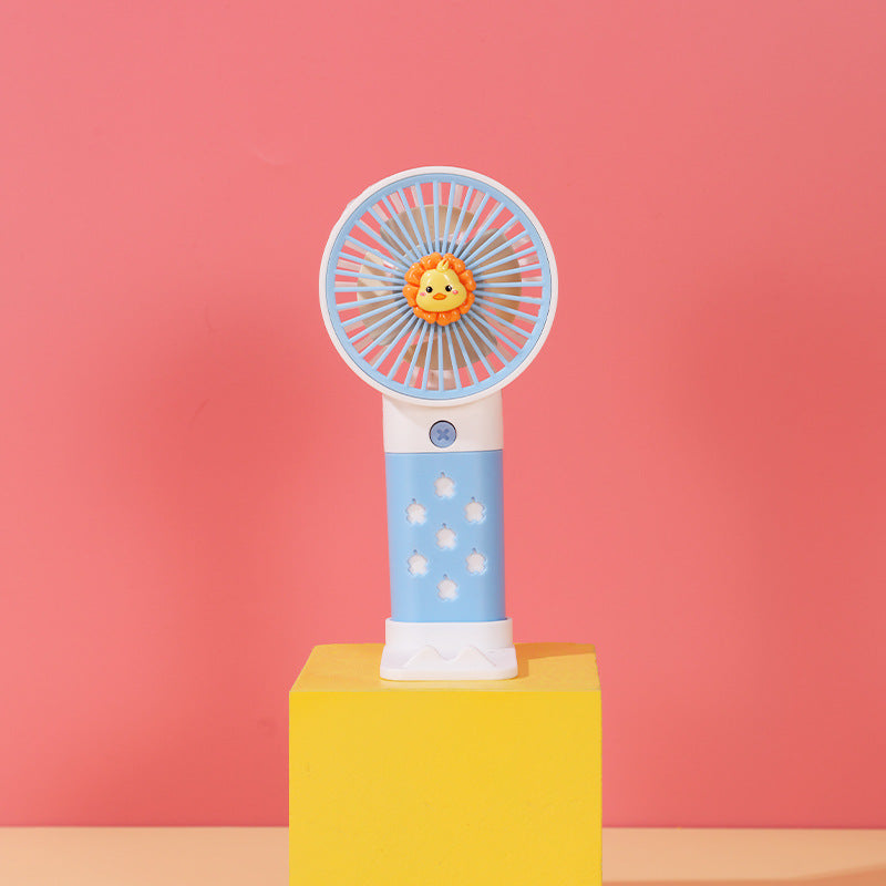 Women's Portable Mini Hand Fan with Cute Rabbit Design Bowlift