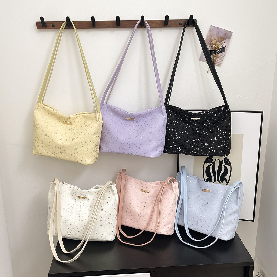 WoStylish Star-Embellished Hobo Bag Bowlift