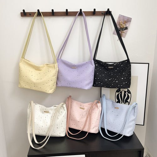 WoStylish Star-Embellished Hobo Bag Bowlift