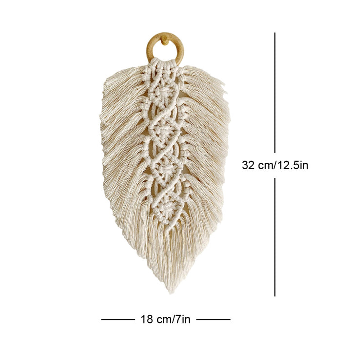 Leaf Shaped Macrame Wall Decor Bowlift